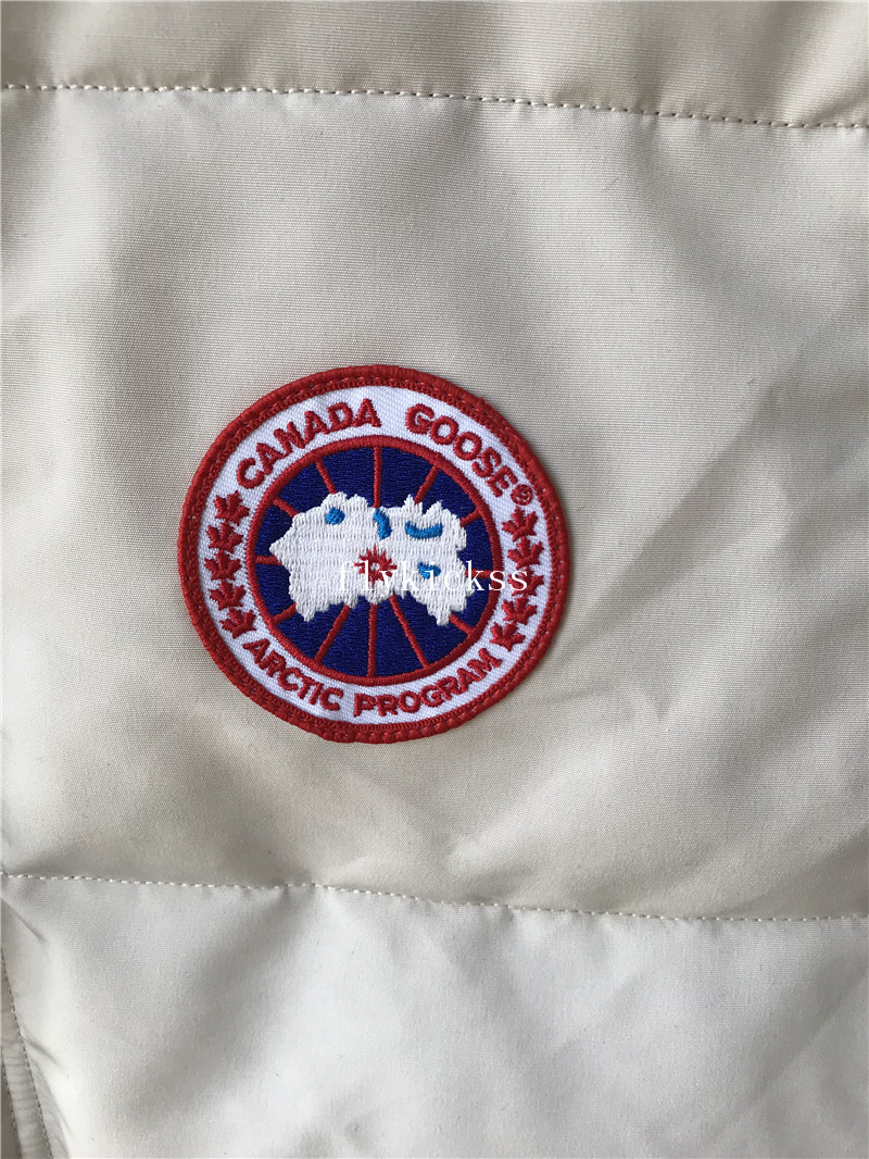 Canada Goose Cream White Freestyle Vest Jacket